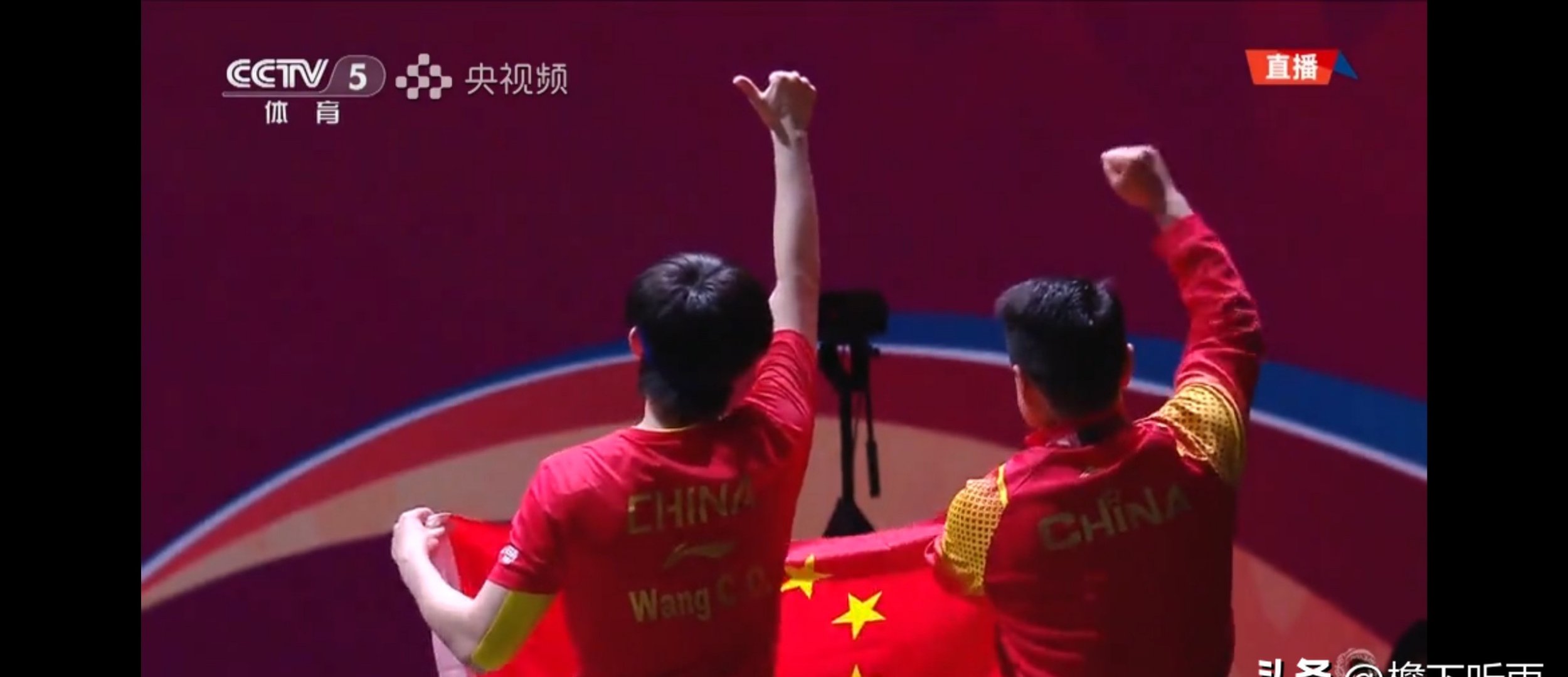 包含中国乒乓球队强势瑞典乒乓球队，王皓送出助攻的词条